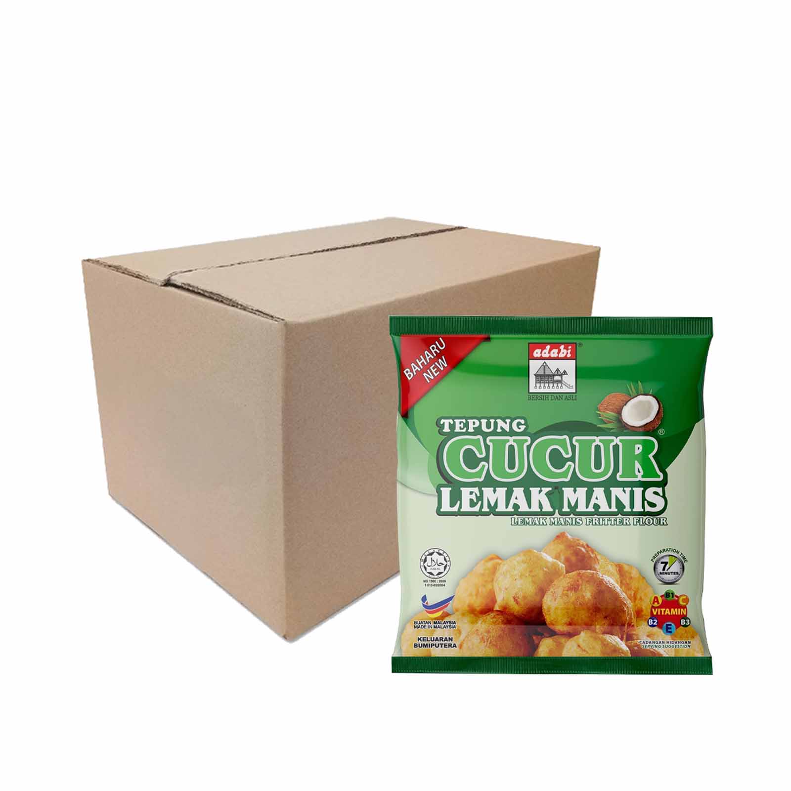 Adabi Tepung Cucur Lemak Manis (Sweet Fritter Flour Mix) 200g - Image 2