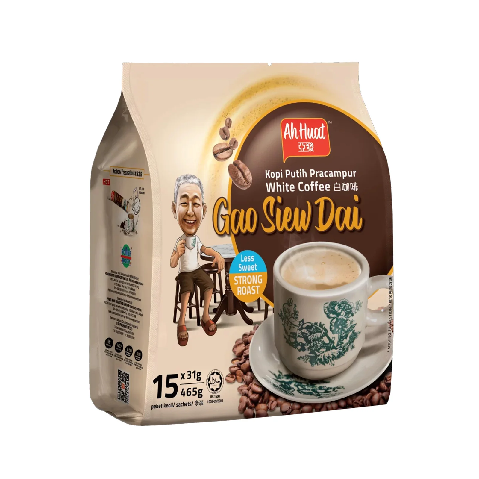Ah Huat White Coffee Gao Siew Dai Flavour 31g x 15 - Image 2