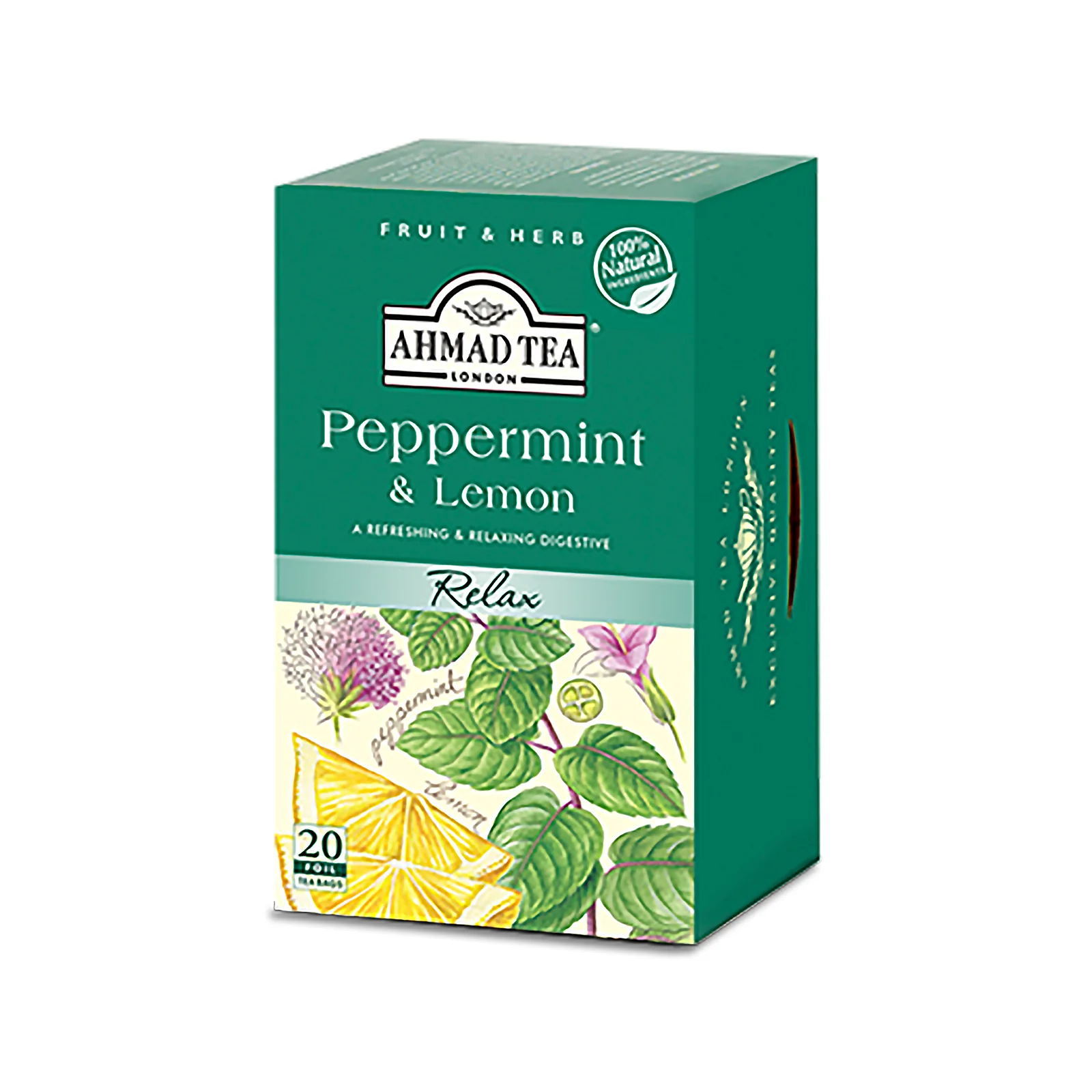 Ahmad Tea Peppermint and Lemon 20pcs/pack - Image 2