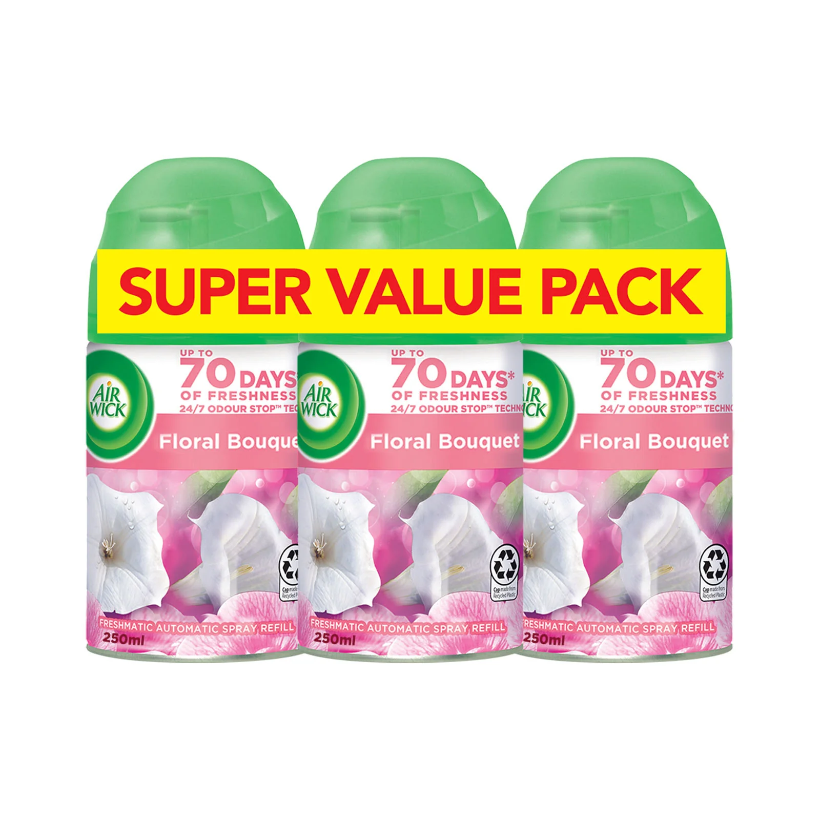 Air Wick Freshmatic Refills 2+1 Floral Bouquet 250ml - Image 2