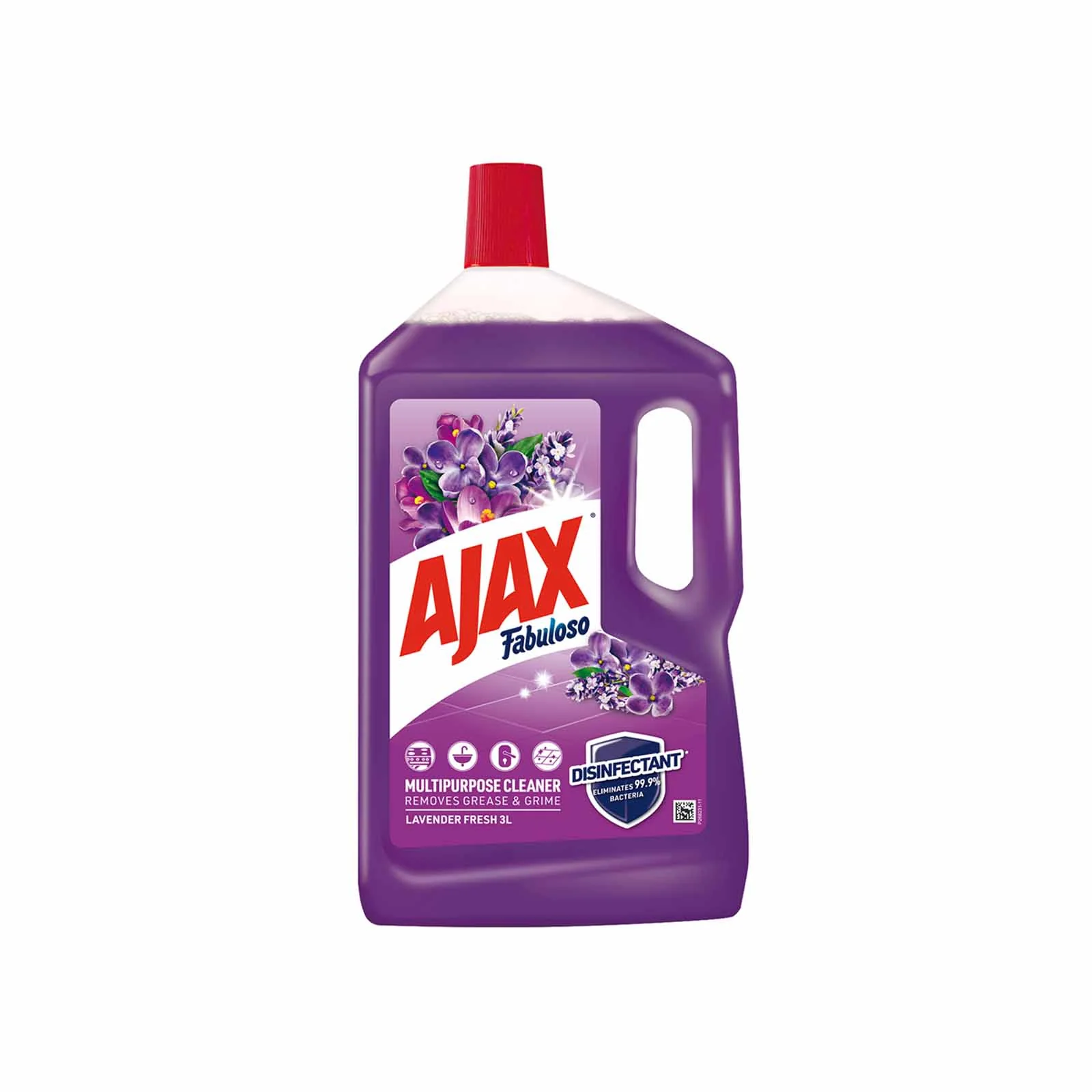 Ajax Fabuloso Lavender Fresh Multi Purpose Cleaner 3L - Image 2