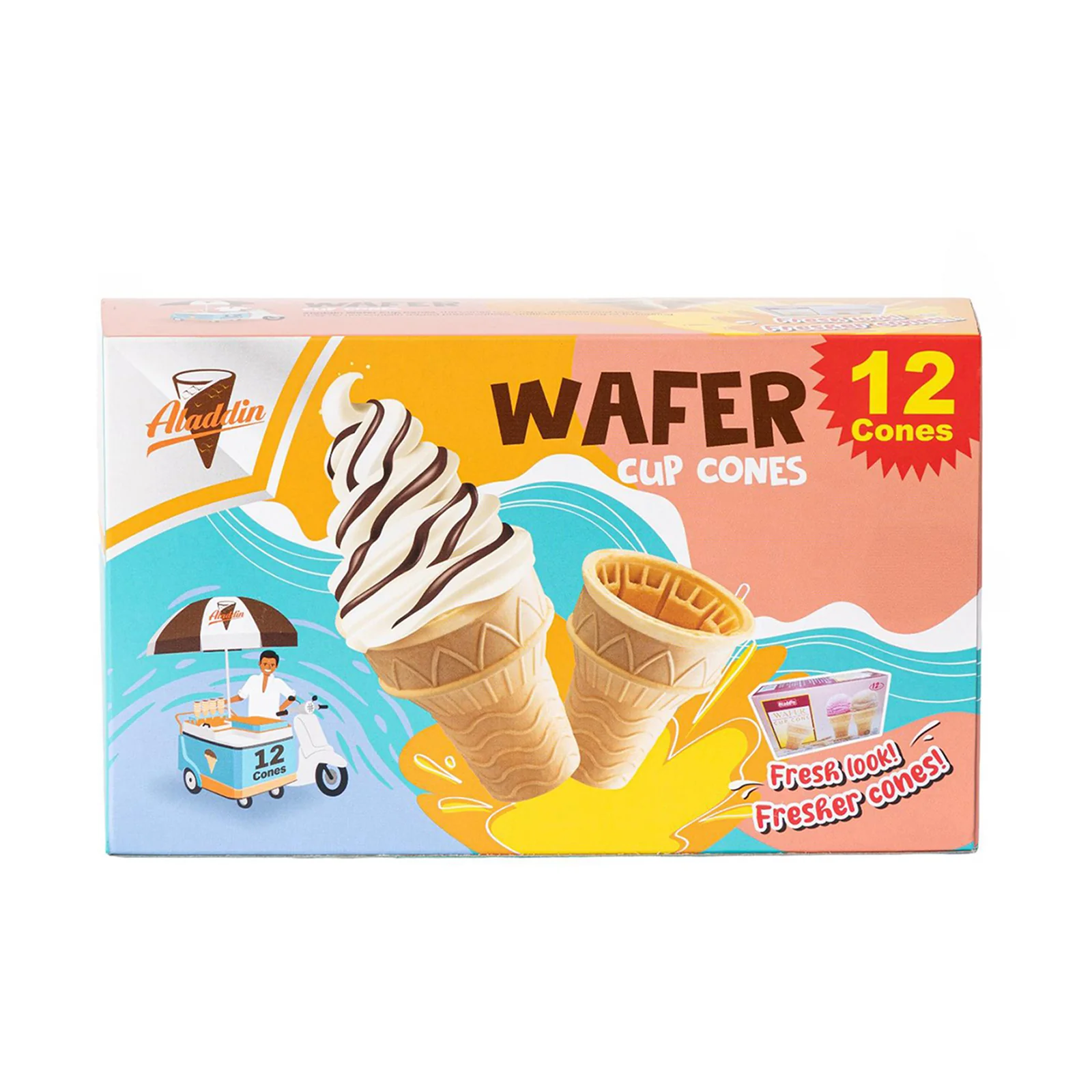 Aladdin Wafer Ice Cream Cup Cone 1pack - Image 2