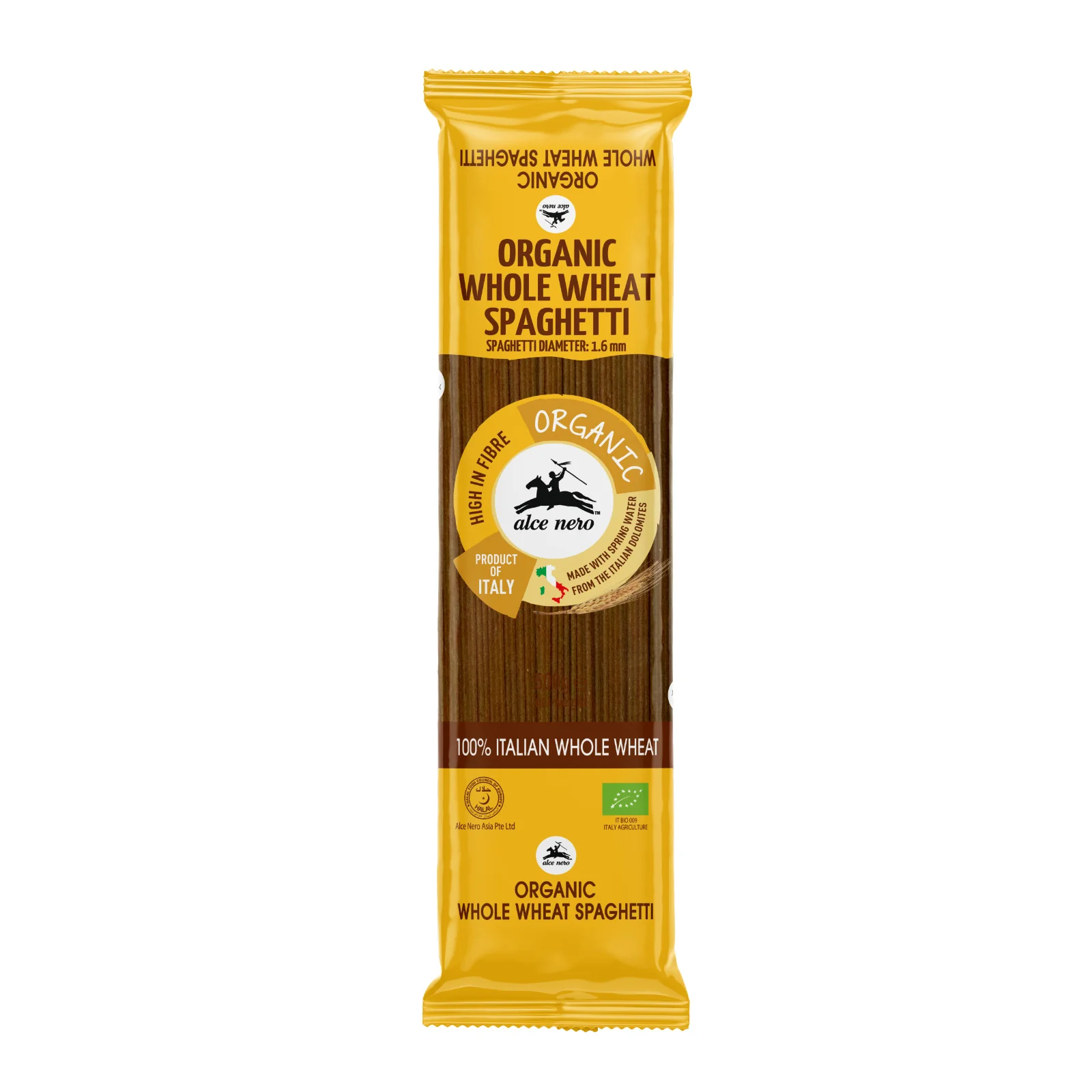 Alce Nero Organic Whole Wheat Spaghetti 500g - Image 2