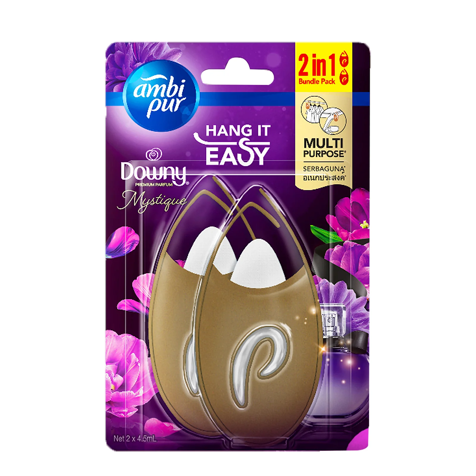 Ambi Pur Small Space Freshener Downy Mystique 4.5ml x 2 - Image 2