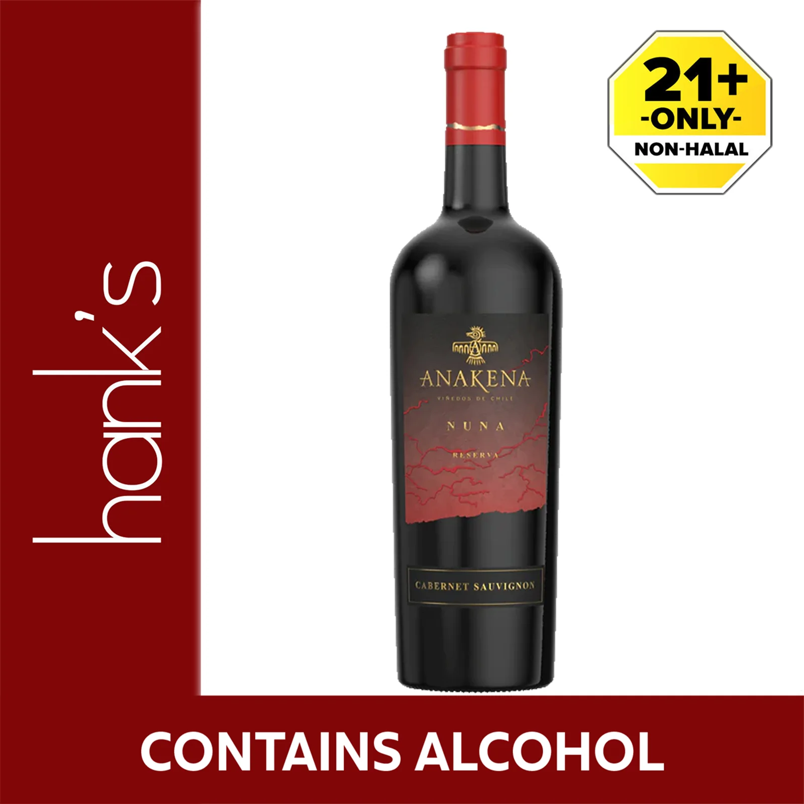 Anakena Cabernet Sauvignon Wine 750ml - Image 2
