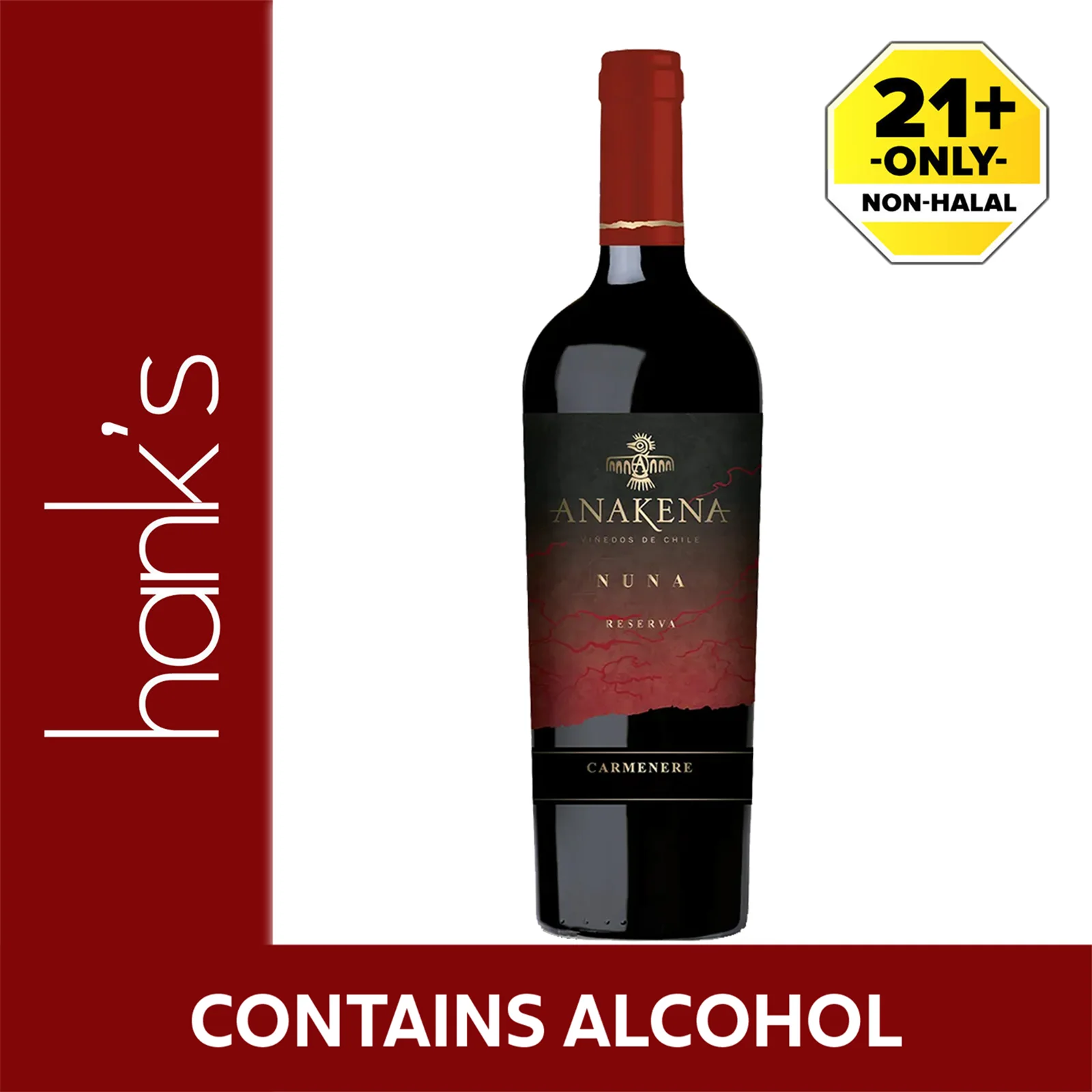 Anakena Carmenere Wine 750ml - Image 2