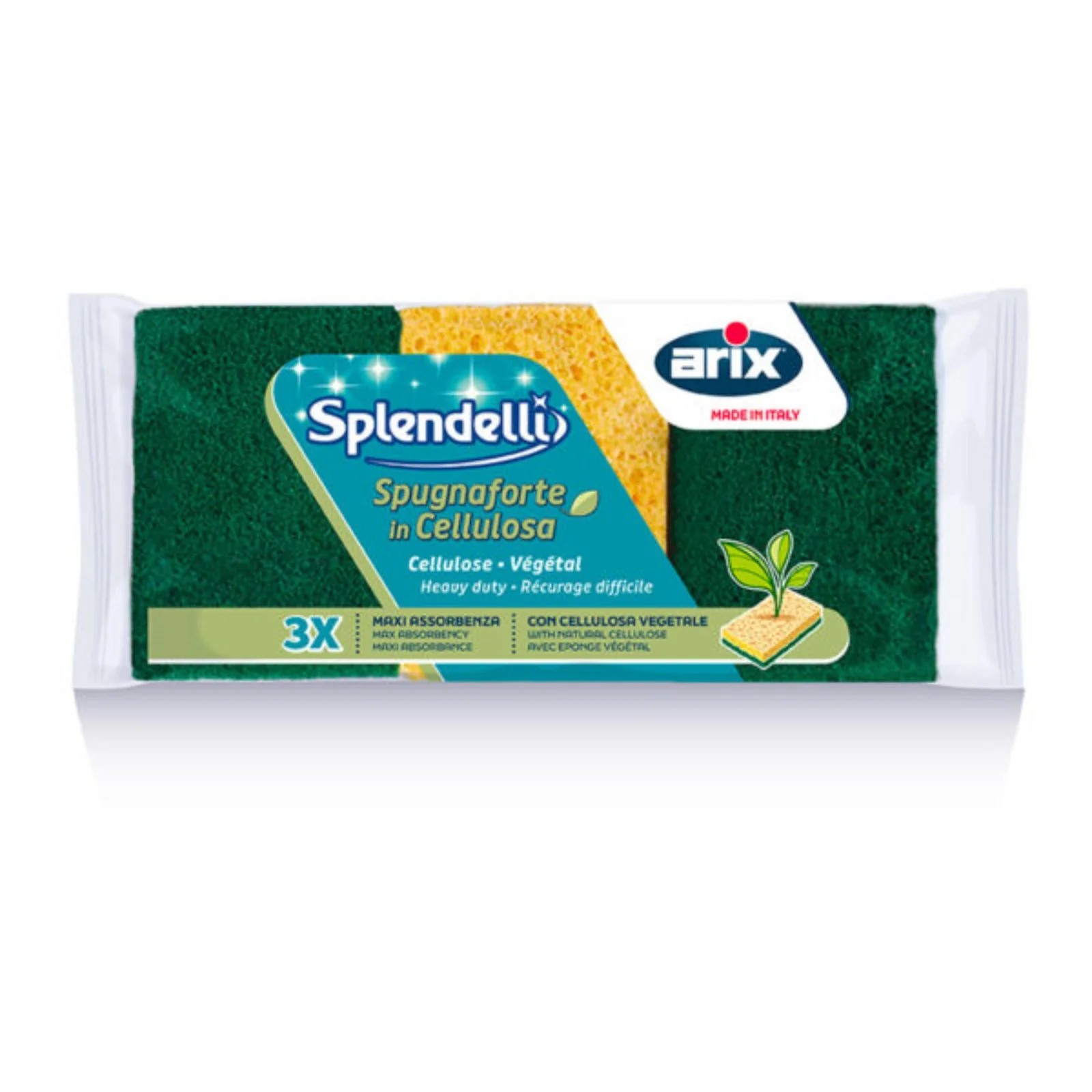 Arix Pure Natural Cellulose Sponge 3pcs/pack - Image 2