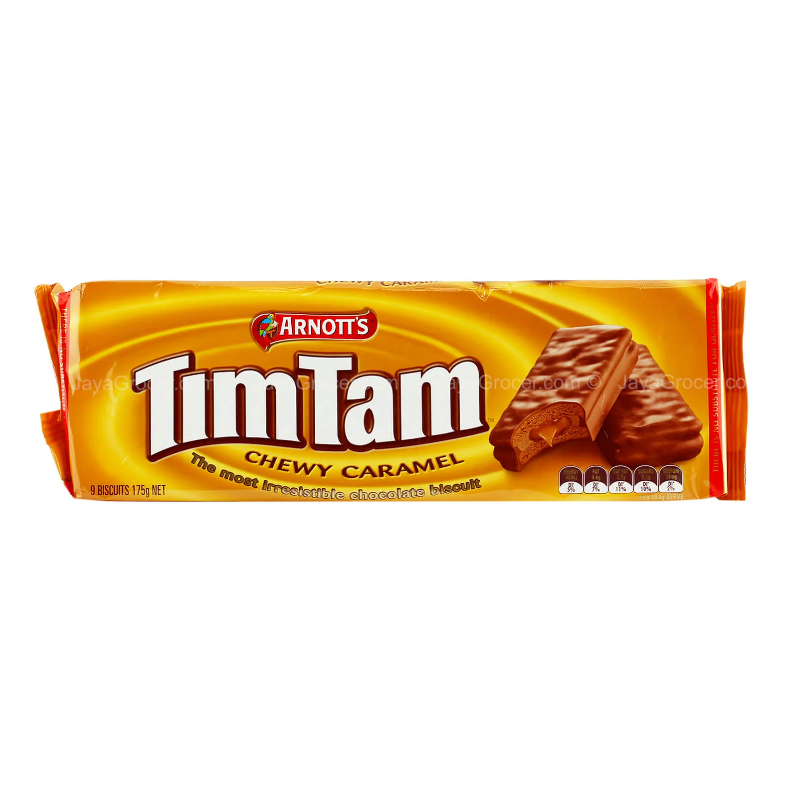 Arnotts Tim Tam Caramel Chewy Biscuits 175g - Image 2