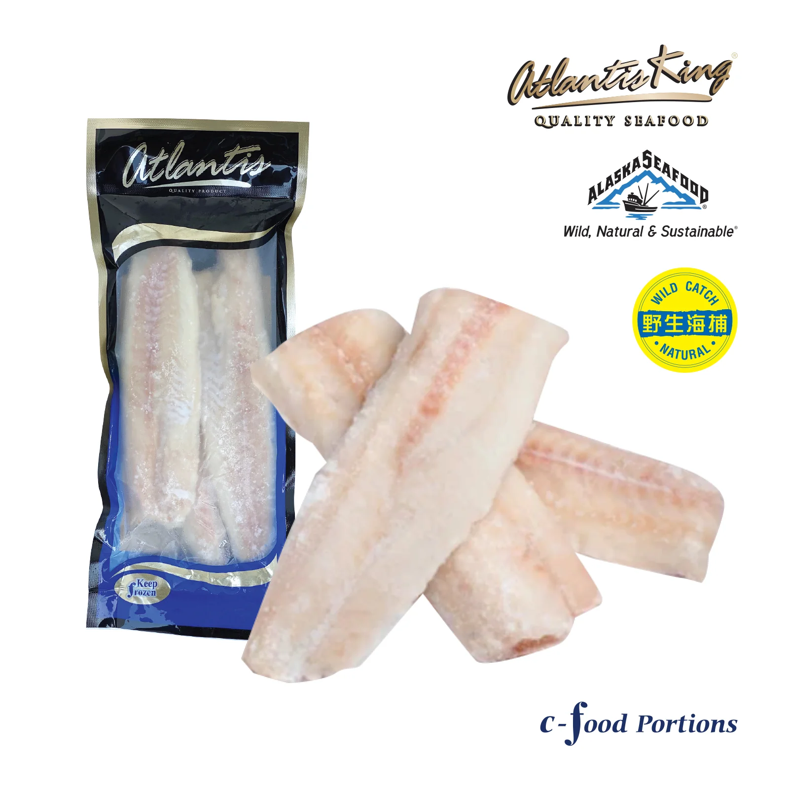 Atlantis IQF Pollock Fillet 500g - Image 2