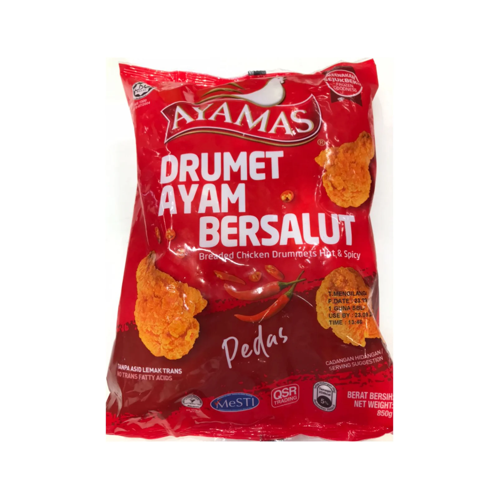 Ayamas Hot and Spicy Breaded Chicken Drummets 850g - Image 2