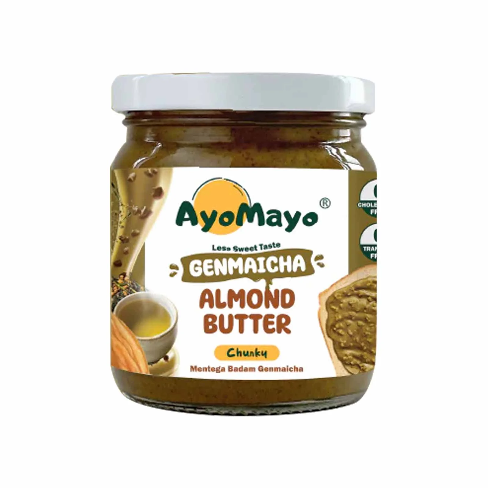 Ayomayo Genmaicha Almond Butter (Chunky) 180g - Image 2