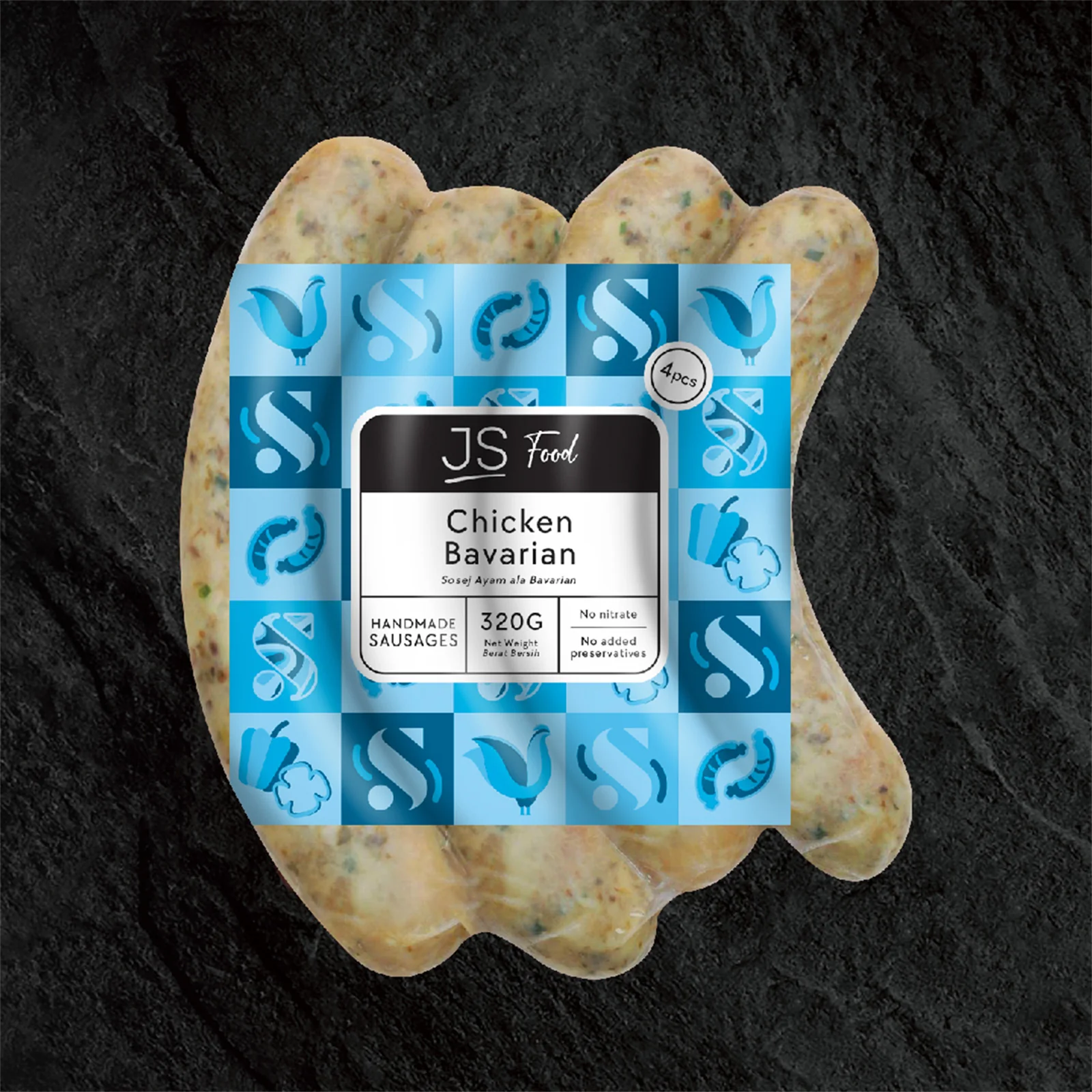 JS Meats Bavarian Chicken Sausage 4pcs/pack