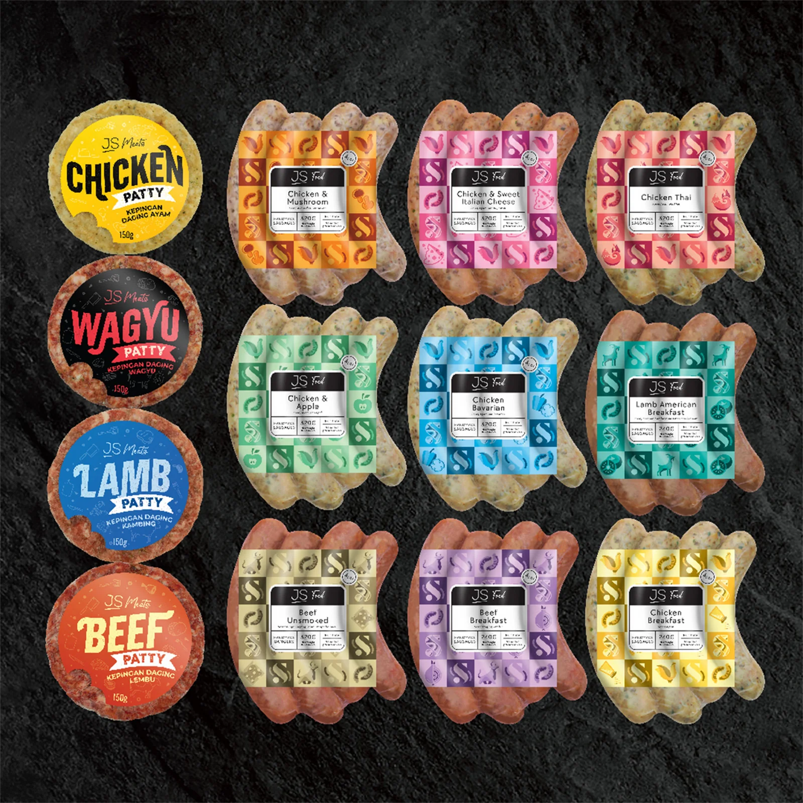 JS Meats Bavarian Chicken Sausage 4pcs/pack - Image 3