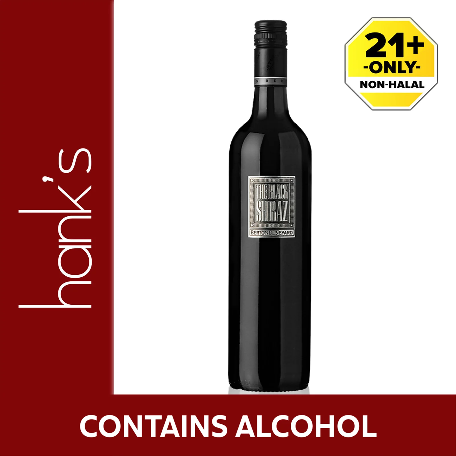 Berton Vineyard Metal Label The Black Shiraz 750ml - Image 2