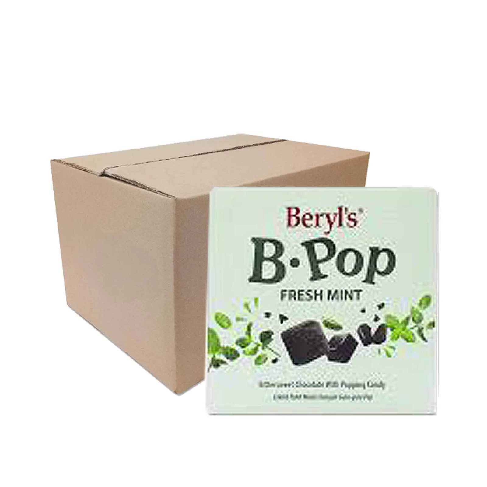 Beryls B.Pop Fresh Mint Bittersweet Chocolate 50g - Image 2