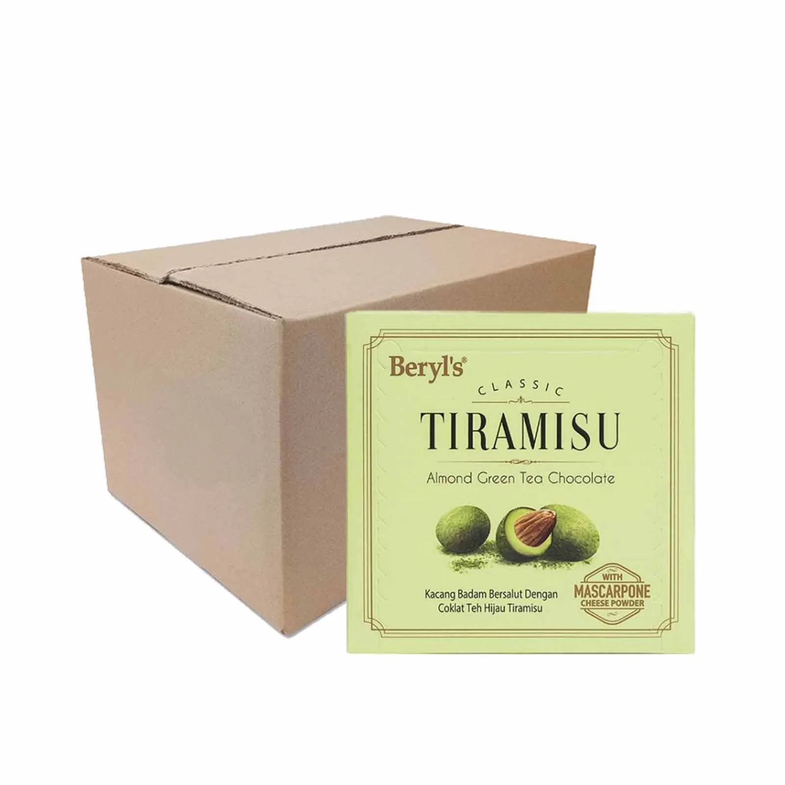 Beryls Classic Tiramisu Green Tea Almond 65g - Image 2