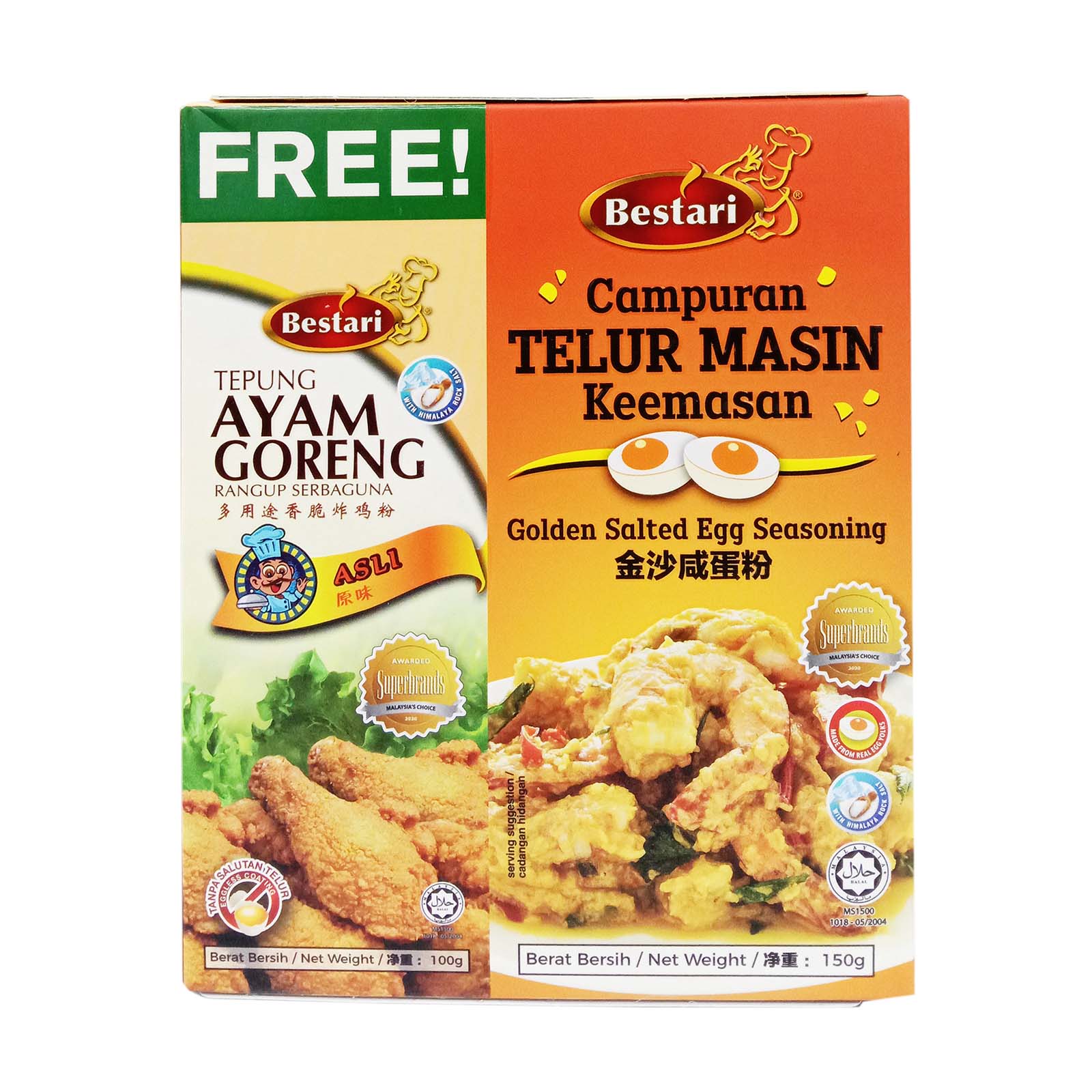 Bestari Golden Salted Egg Seasoning Powder 150g - Image 2