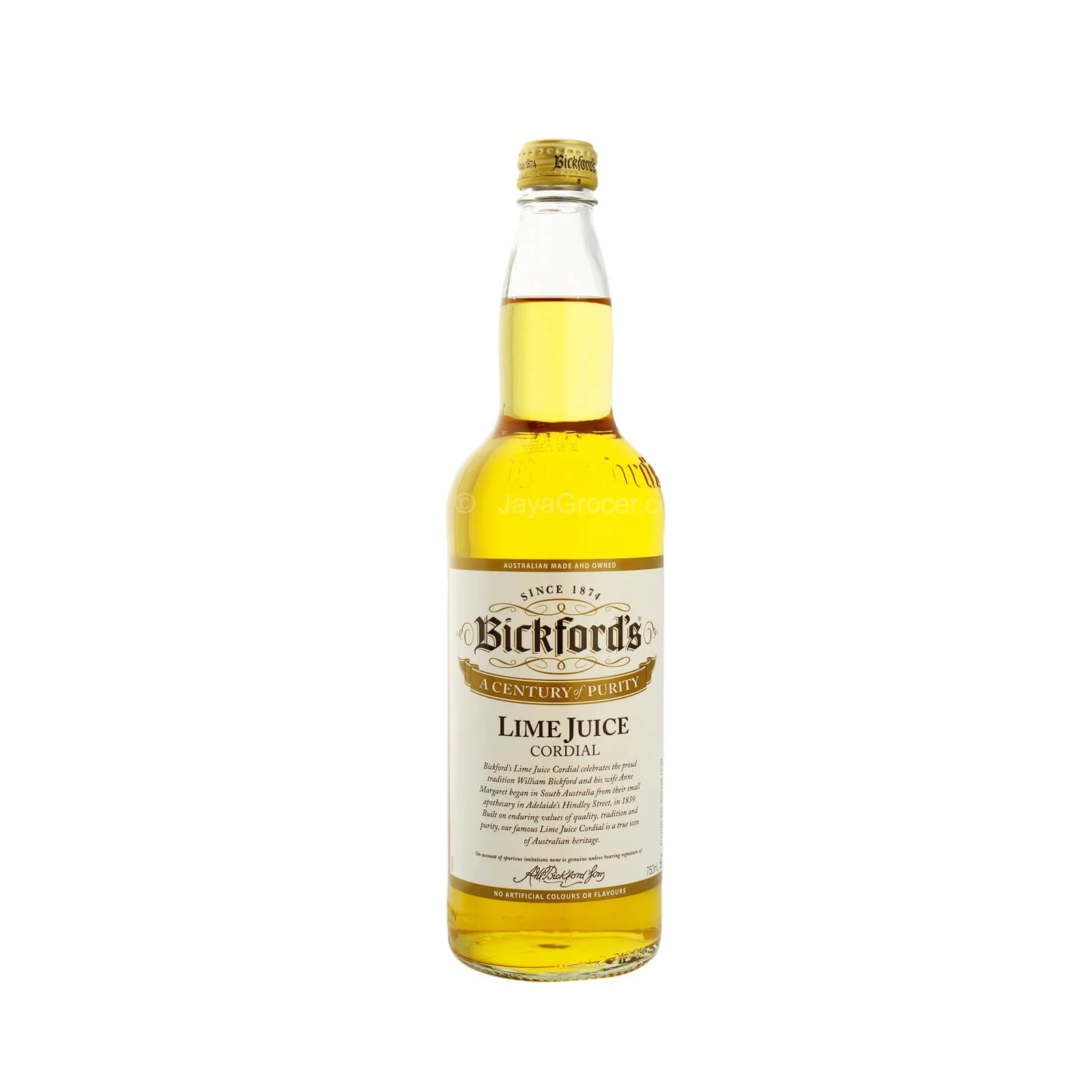 Bickford's Lime Juice Cordial 750ml