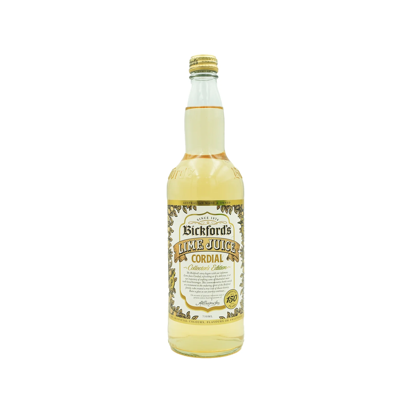 Bickford's Lime Juice Cordial 750ml - Image 2