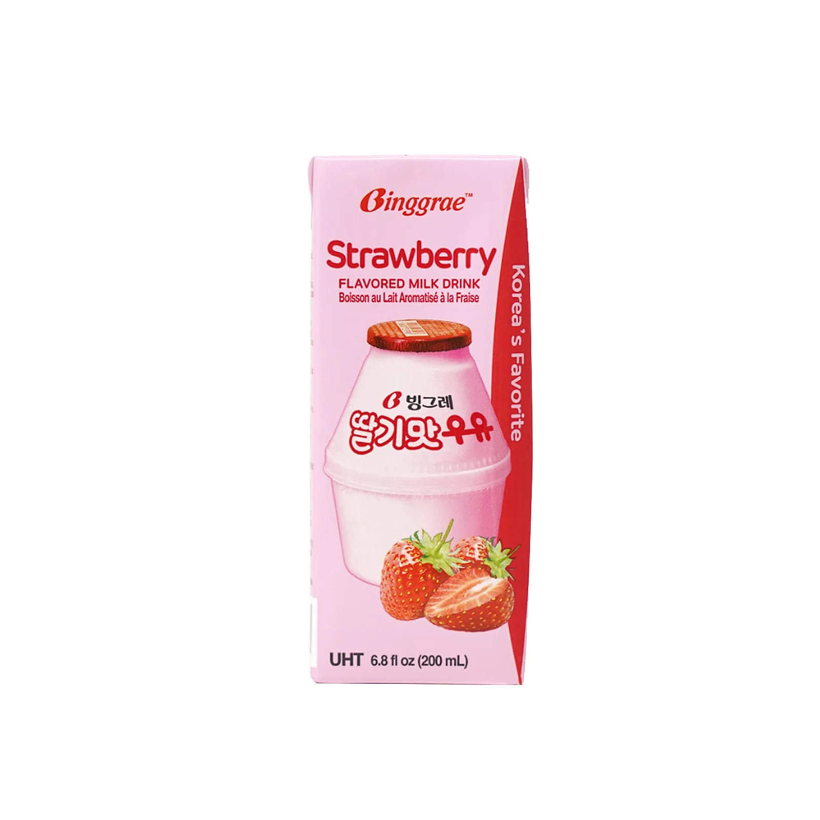 Binggrae Strawberry Flavoured Milk 200ml - Image 2