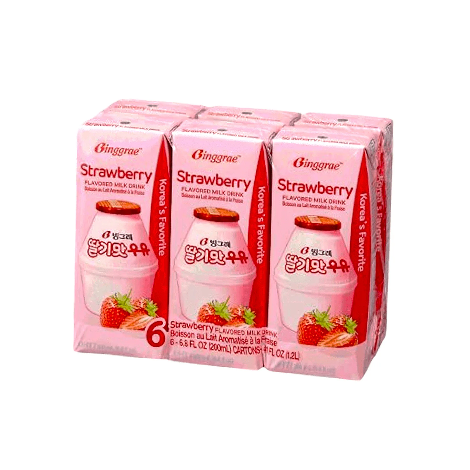 Binggrae Strawberry Flavoured Milk 200ml - Image 3