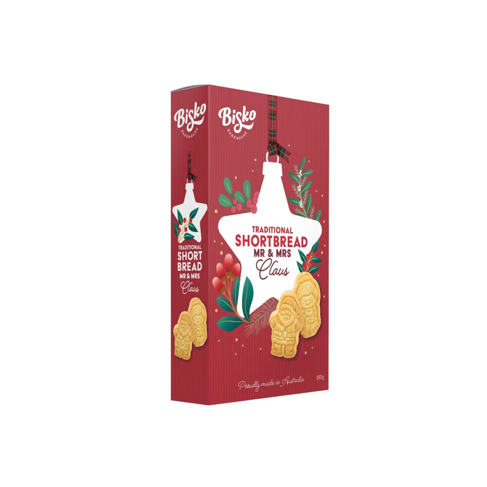 Bisko Bakehouse Mr 7 Mrs Claus Shortbread 150g - Image 2