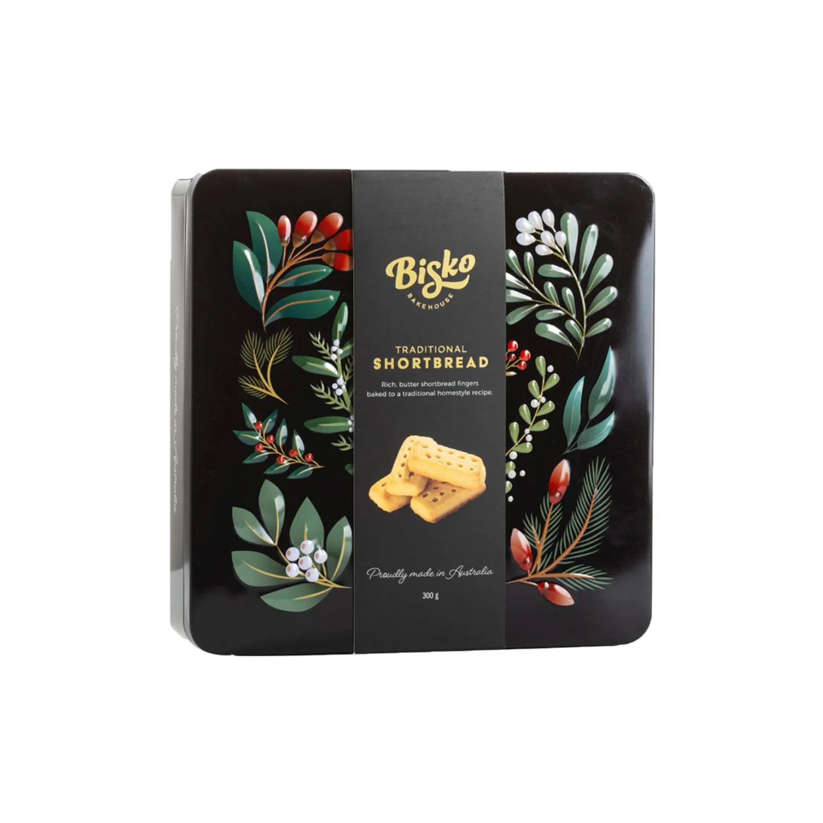 Bisko Bakehouse Traditional Shortbread Gift Tin 300g - Image 2
