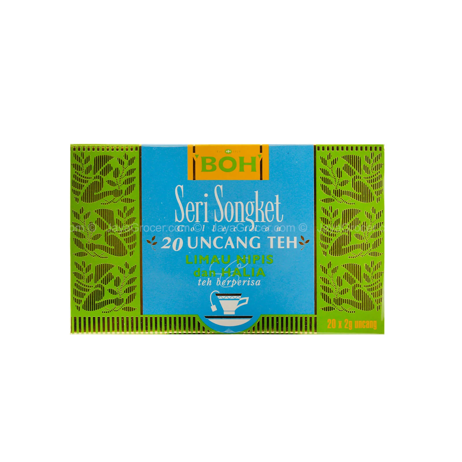 Boh Seri Songket Lime with Ginger Tea Bags 20pcs/pack