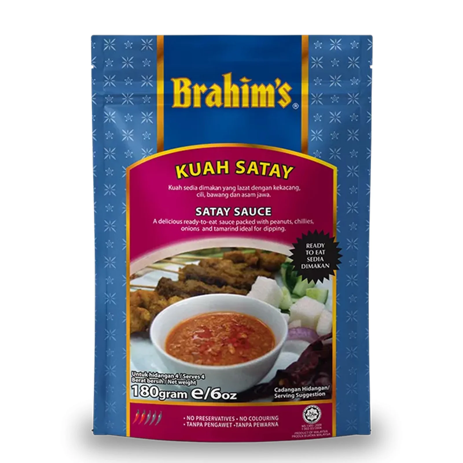 Brahim's Satay Sauce (Kuah Kacang Segera) 180g - Image 2