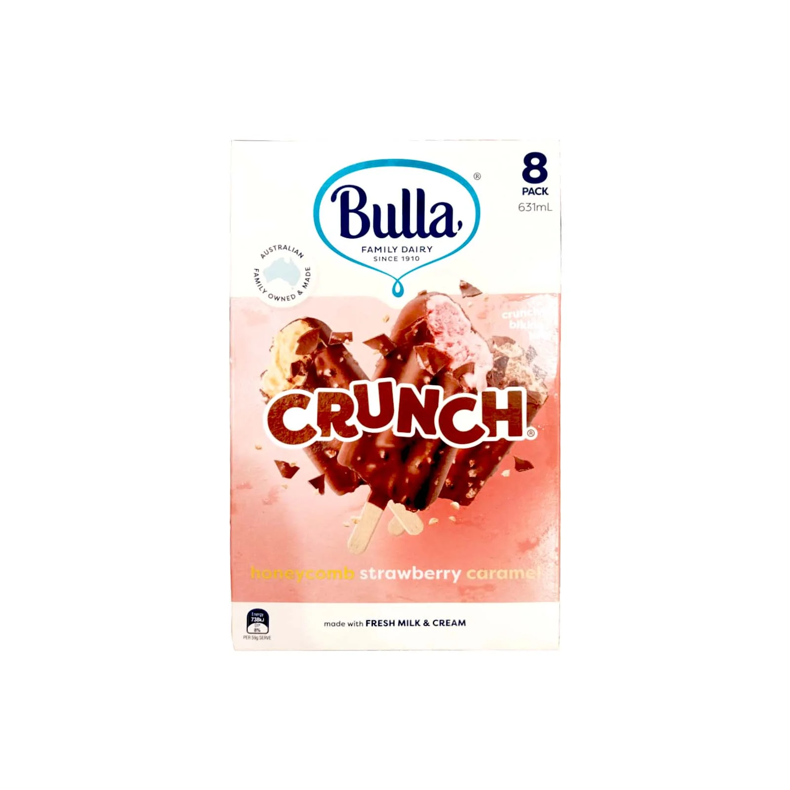 Bulla Crunch Ice Cream Sticks 8pcs/pack - Image 2
