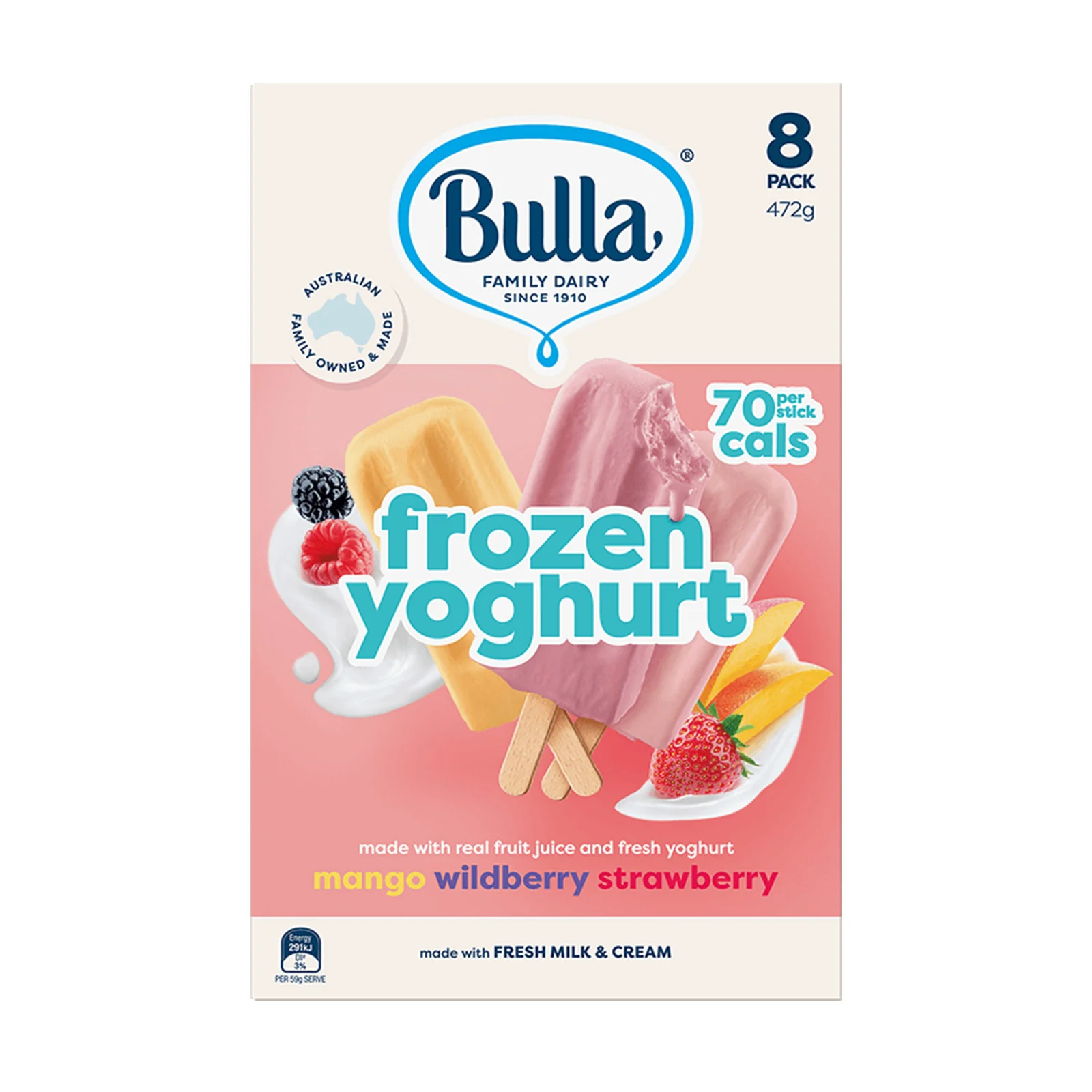 Bulla Frozen Yoghurt Ice Cream 472g - Image 2