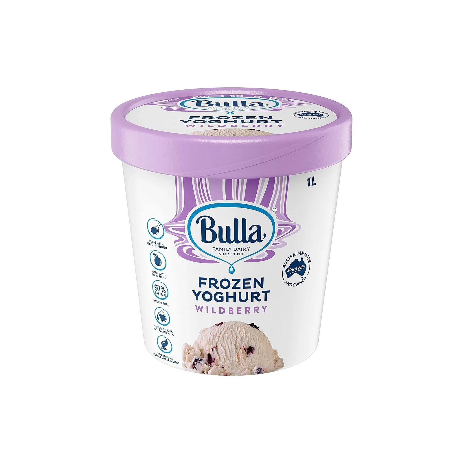 Bulla Wild Berry Frozen Yogurt 1L - Image 2