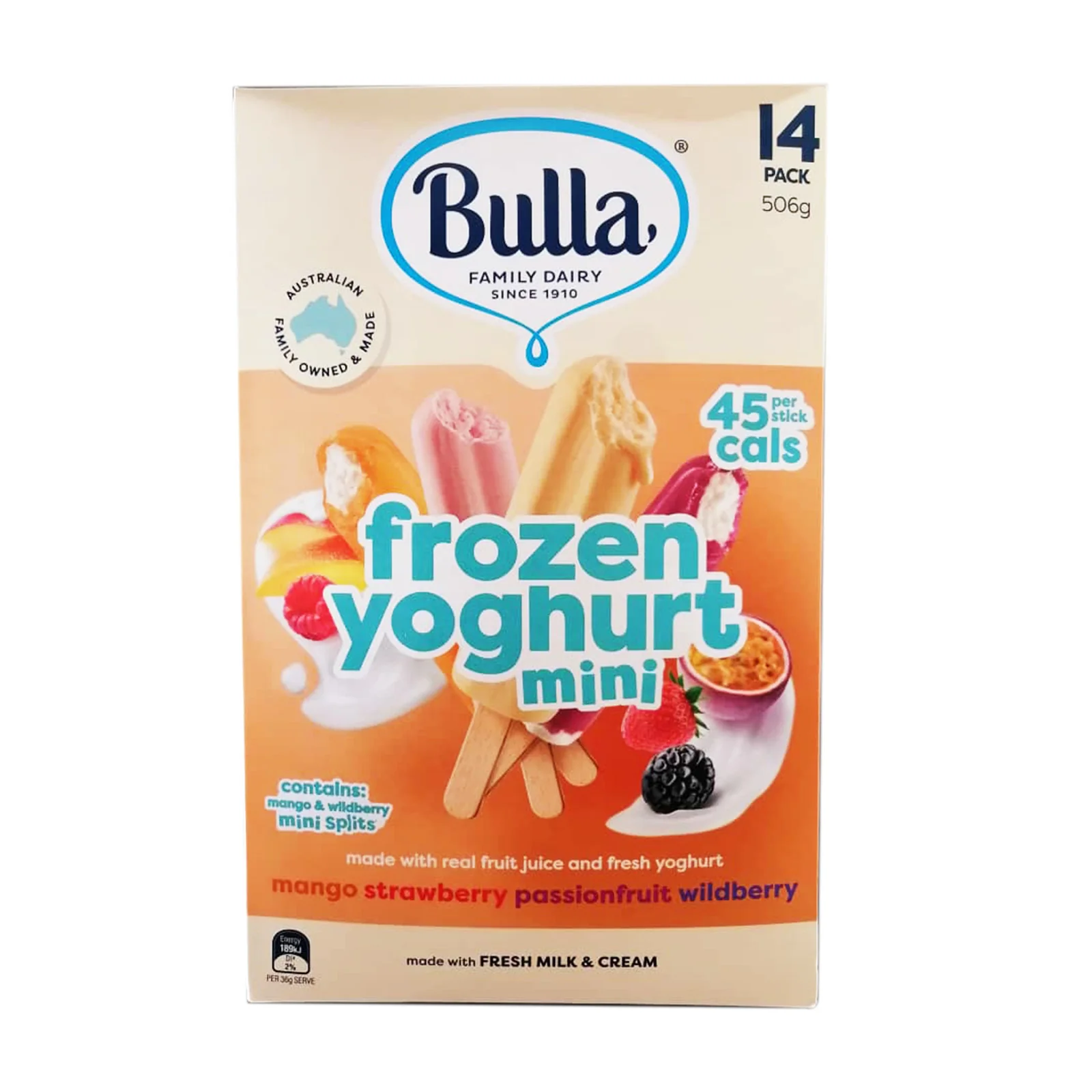 Bulla Mini Frozen Yogurt (97% Fat Free and Reduced Sugar) 1pack - Image 2