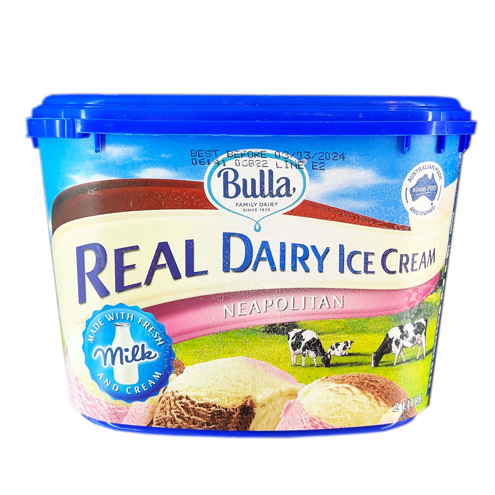Bulla Neopolitan Ice Cream 2L - Image 2