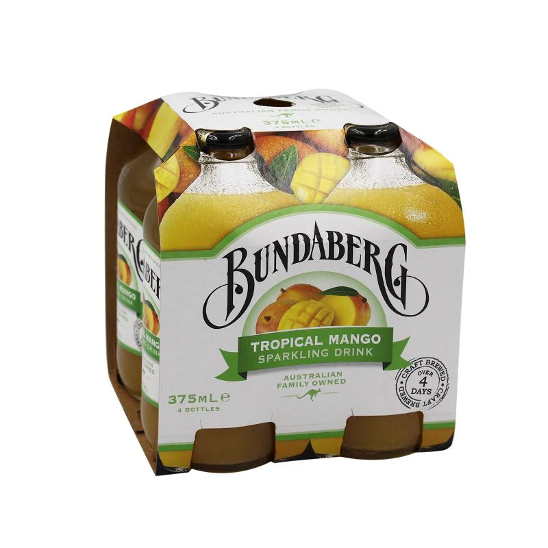 Bundaberg Tropical Mango Sparkling Drink 375ml - Image 2