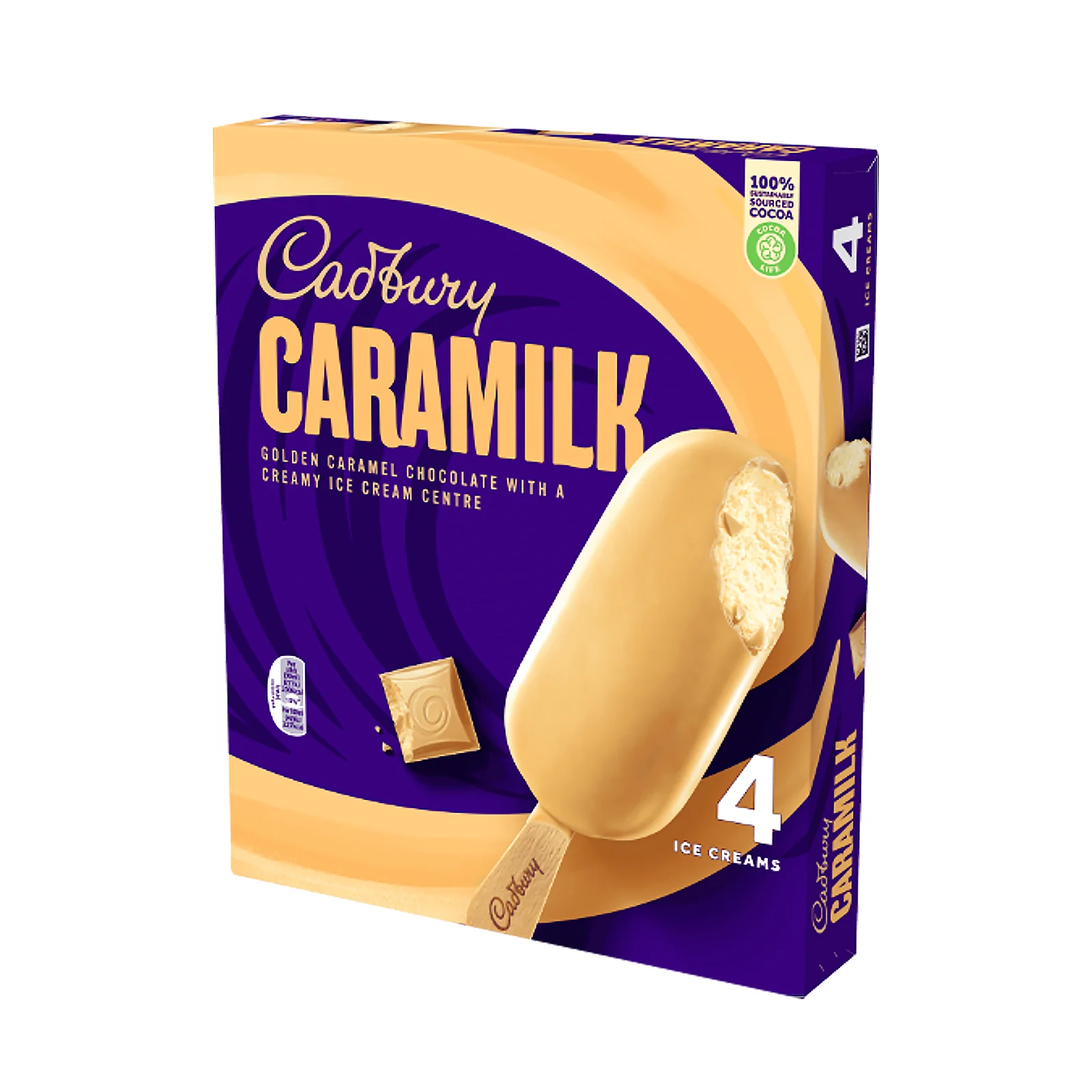 Cadbury Caramilk Ice cream Stick 80ml x 4 - Image 2