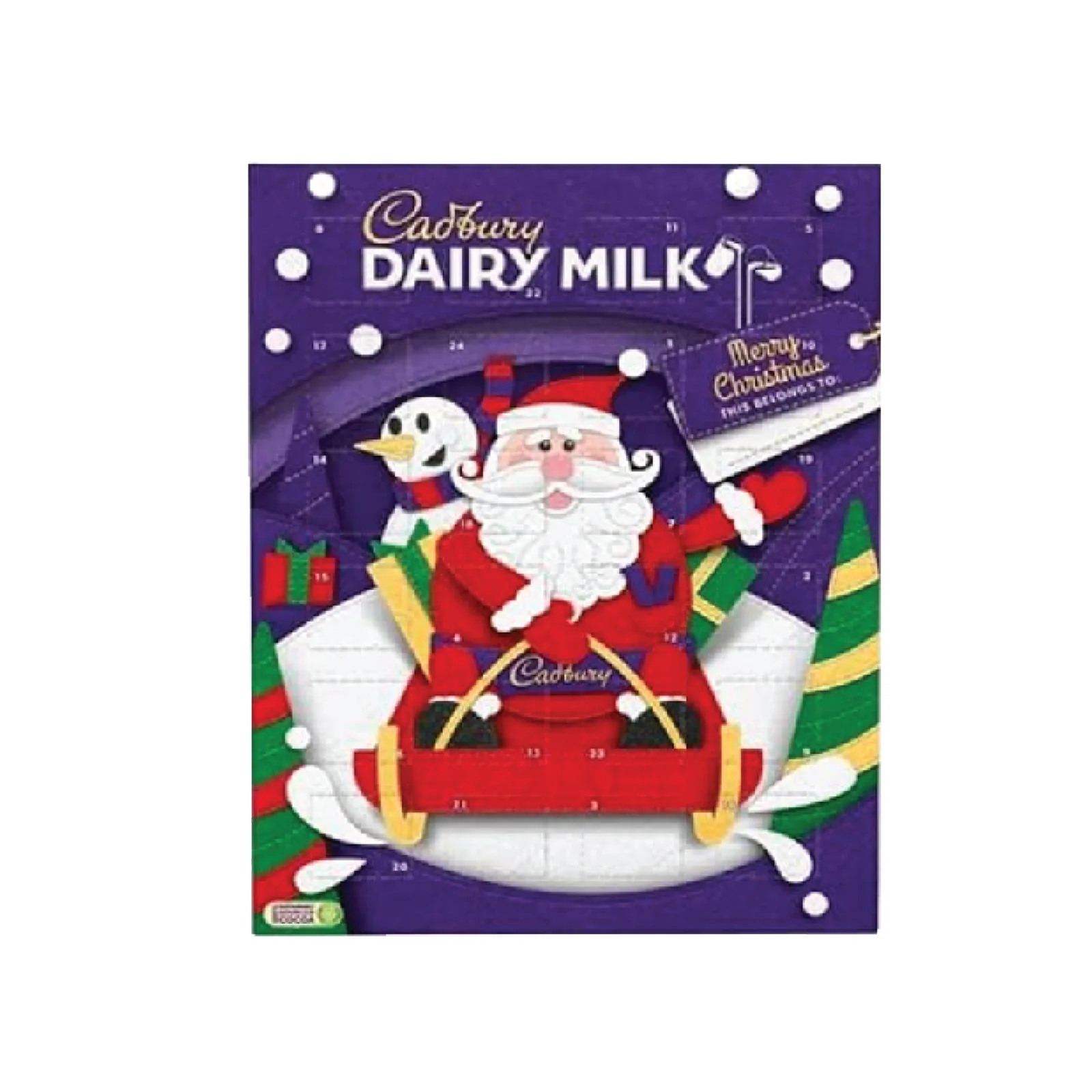 Cadbury Dairy Milk Advent Calendar  90g - Image 2