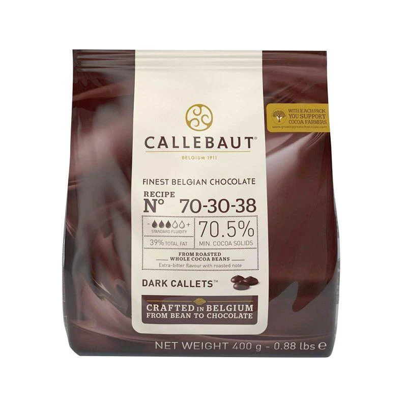 Callebaut Dark Extra Bitter 70% 400g - Image 2