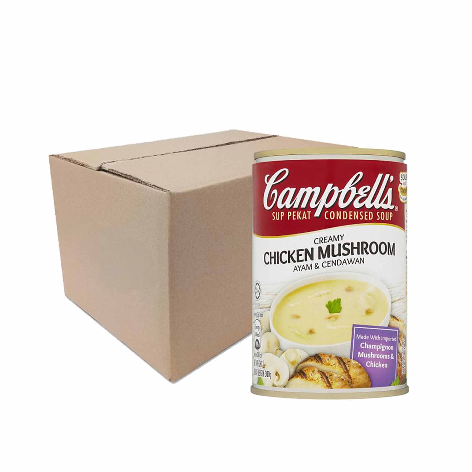 Campbells Creamy Chicken Mushroom Instant Soup 300g - Image 2