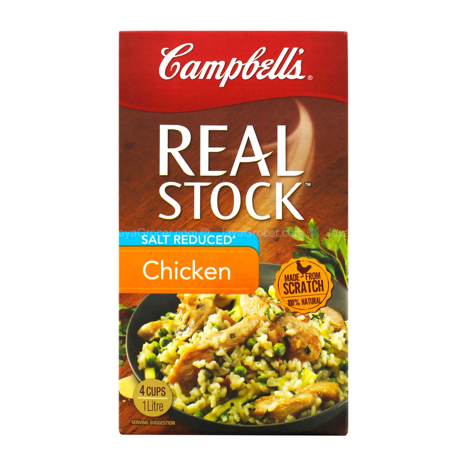 Campbells Real Chicken Stock Salt Reduced 1L - Image 2