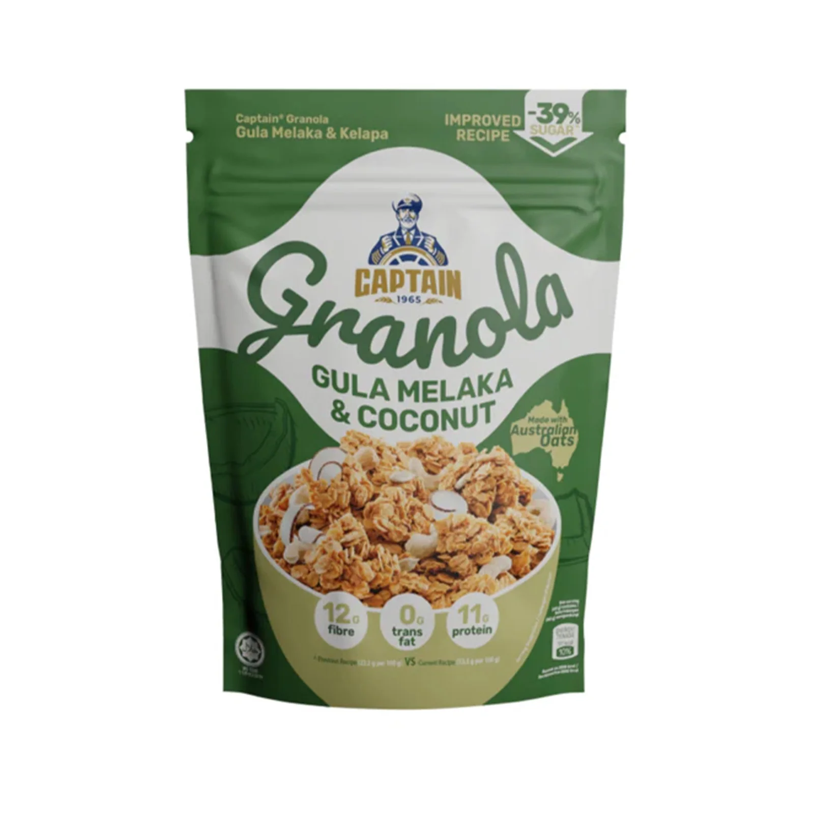 Captain Oats Granola Gula Melaka 220g - Image 2
