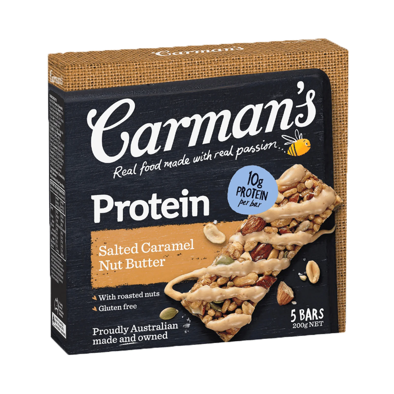 Carman's Salted Caramel Nut with Butter Protein Bar 1pack - Image 2
