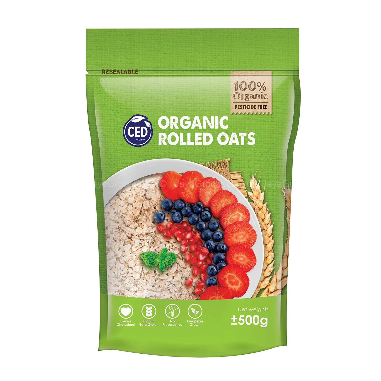 CED Organic Rolled Oats 450g - Image 2