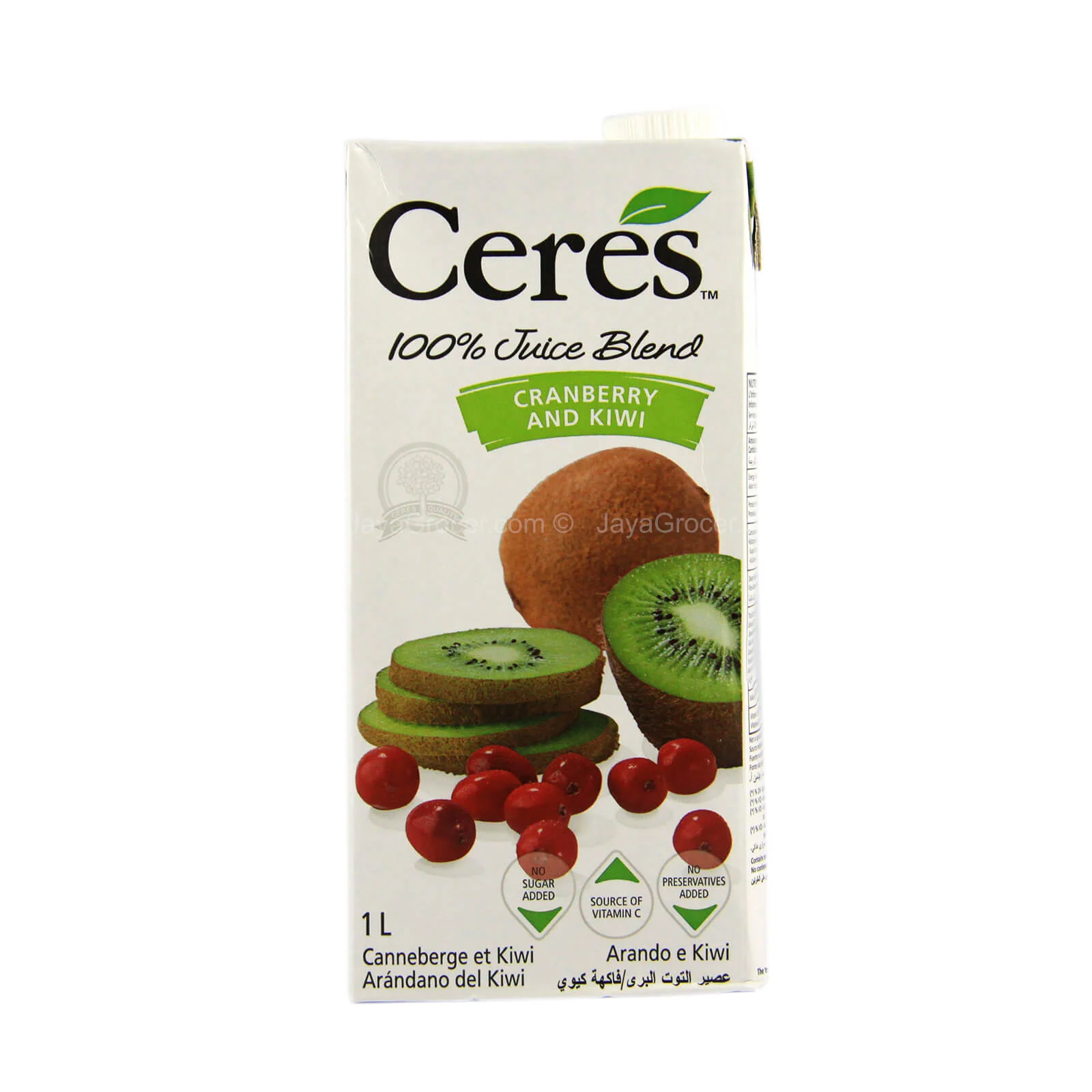 Ceres Cranberry and Kiwi Juice 1L - Image 2