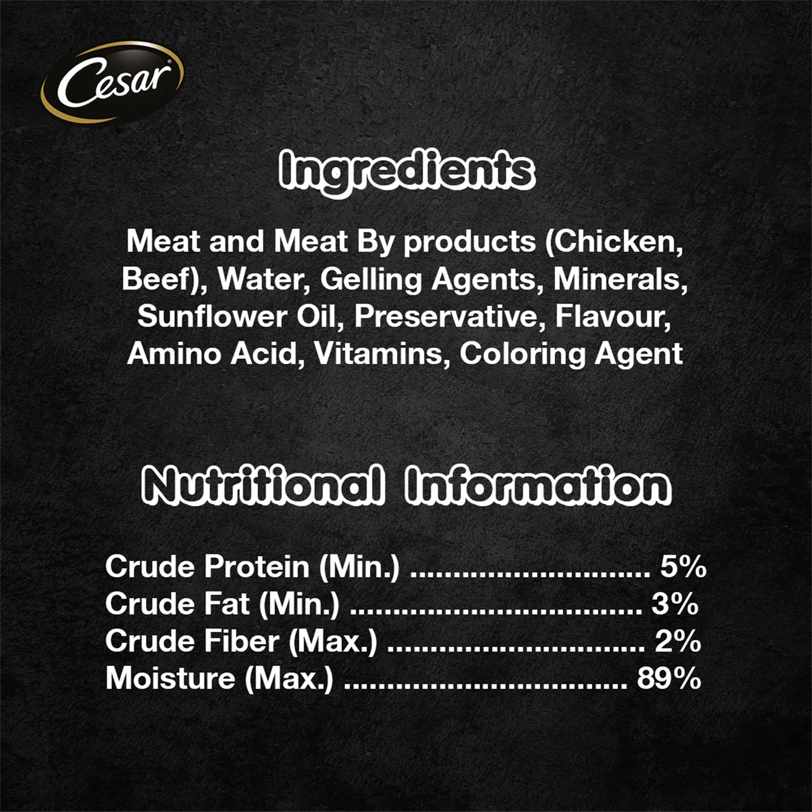 Cesar Beef Wet Dog Food 100g - Image 5