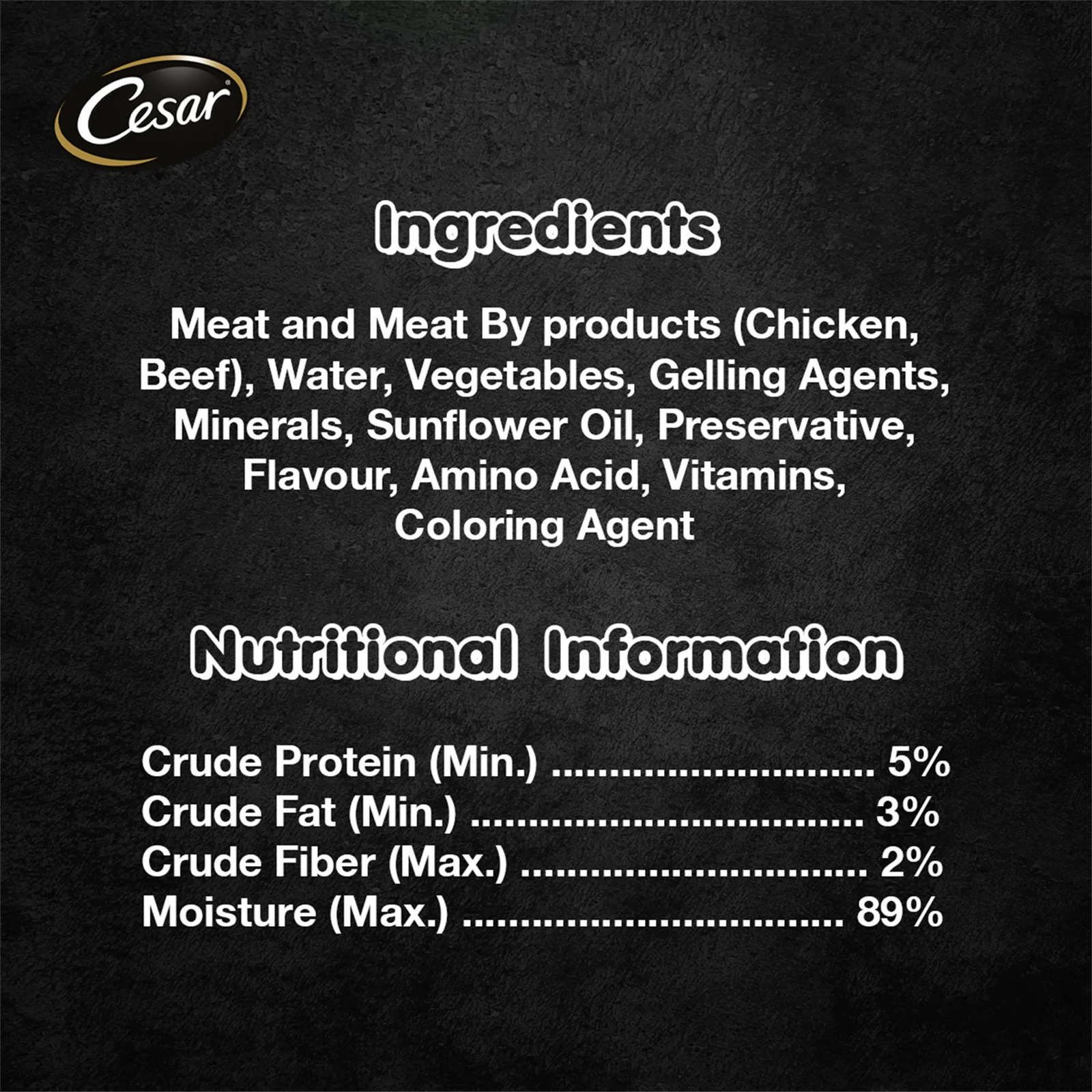 Cesar Beef And Vegetable Dog Food 100g - Image 3