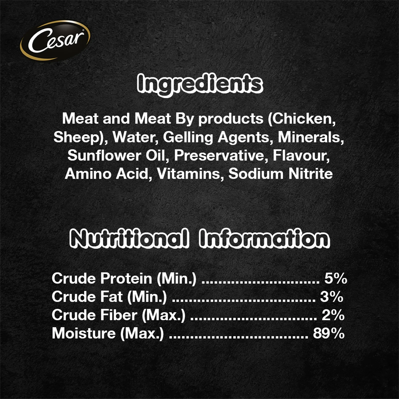 Cesar Lamb Wet Dog Food 100g - Image 3