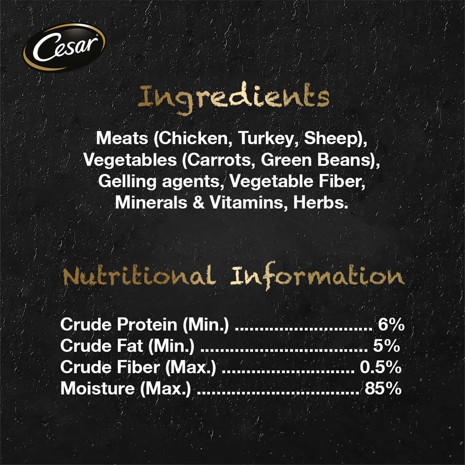 Cesar Naturally Crafted Australian Turkey Dog Food 85g - Image 3