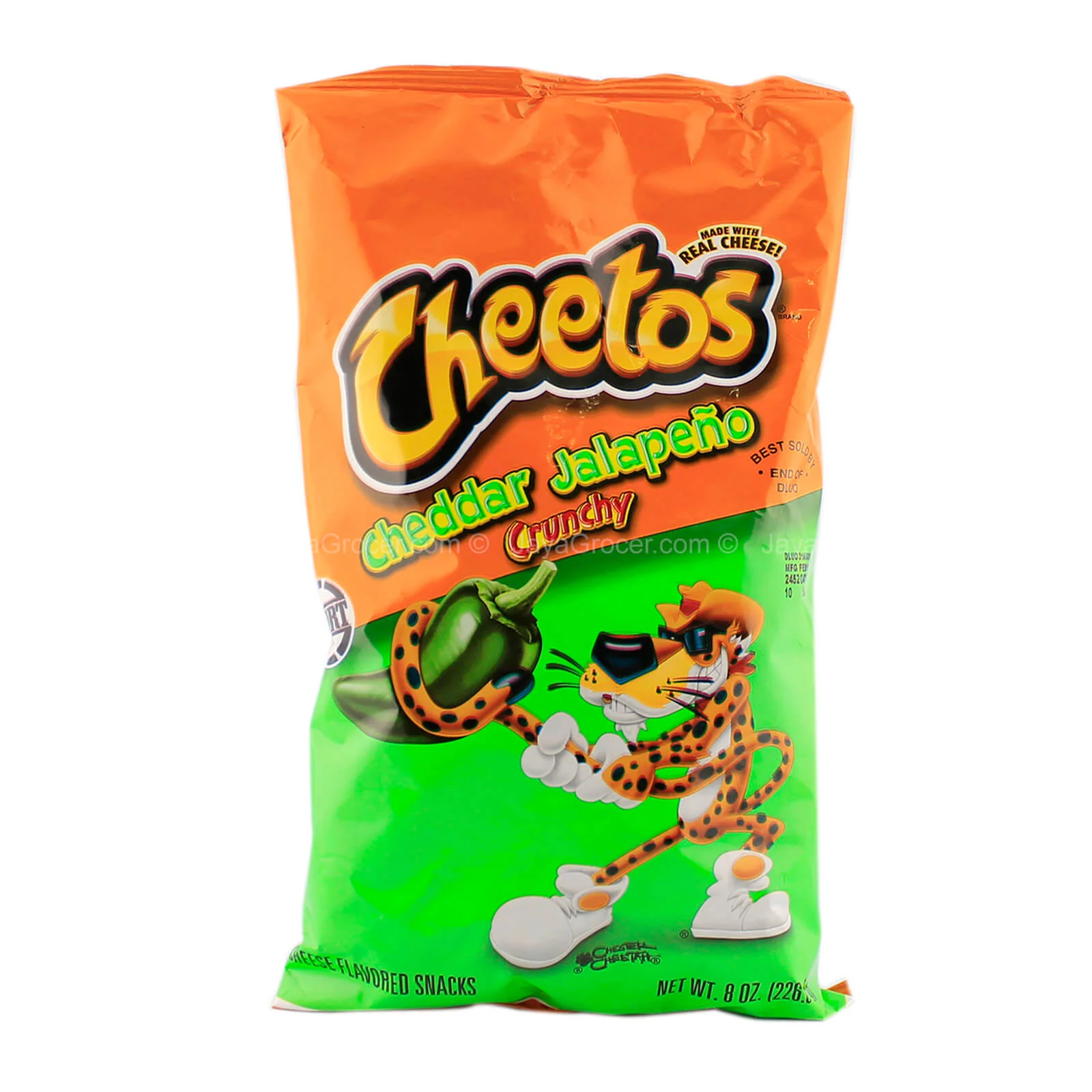 Cheetos Crunchy Cheddar Jalapeno Cheese Snack 226.8g - Image 2