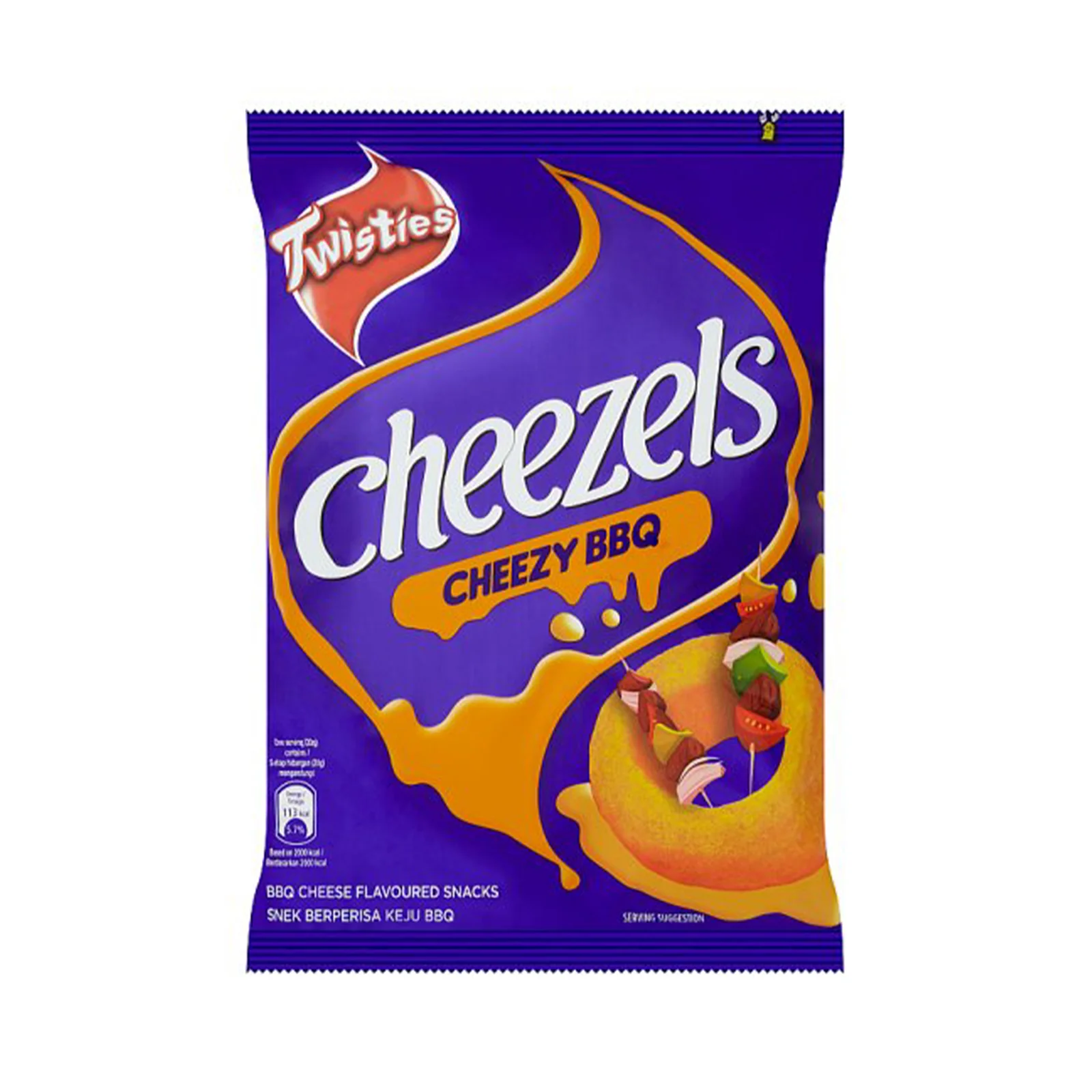 Cheezels BBQ Cheese Flavoured Snack 60g - Image 2